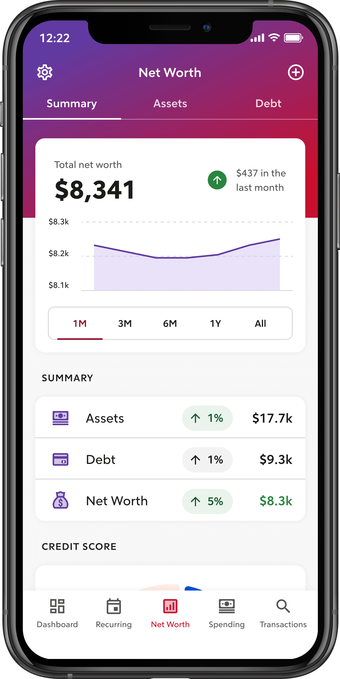 Track your net work | Rocket Money